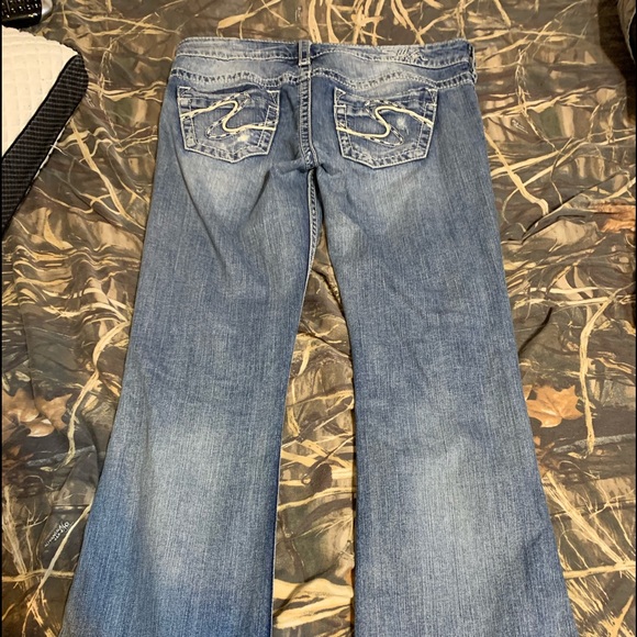Silver Bootcut Jeans - Picture 2 of 3
